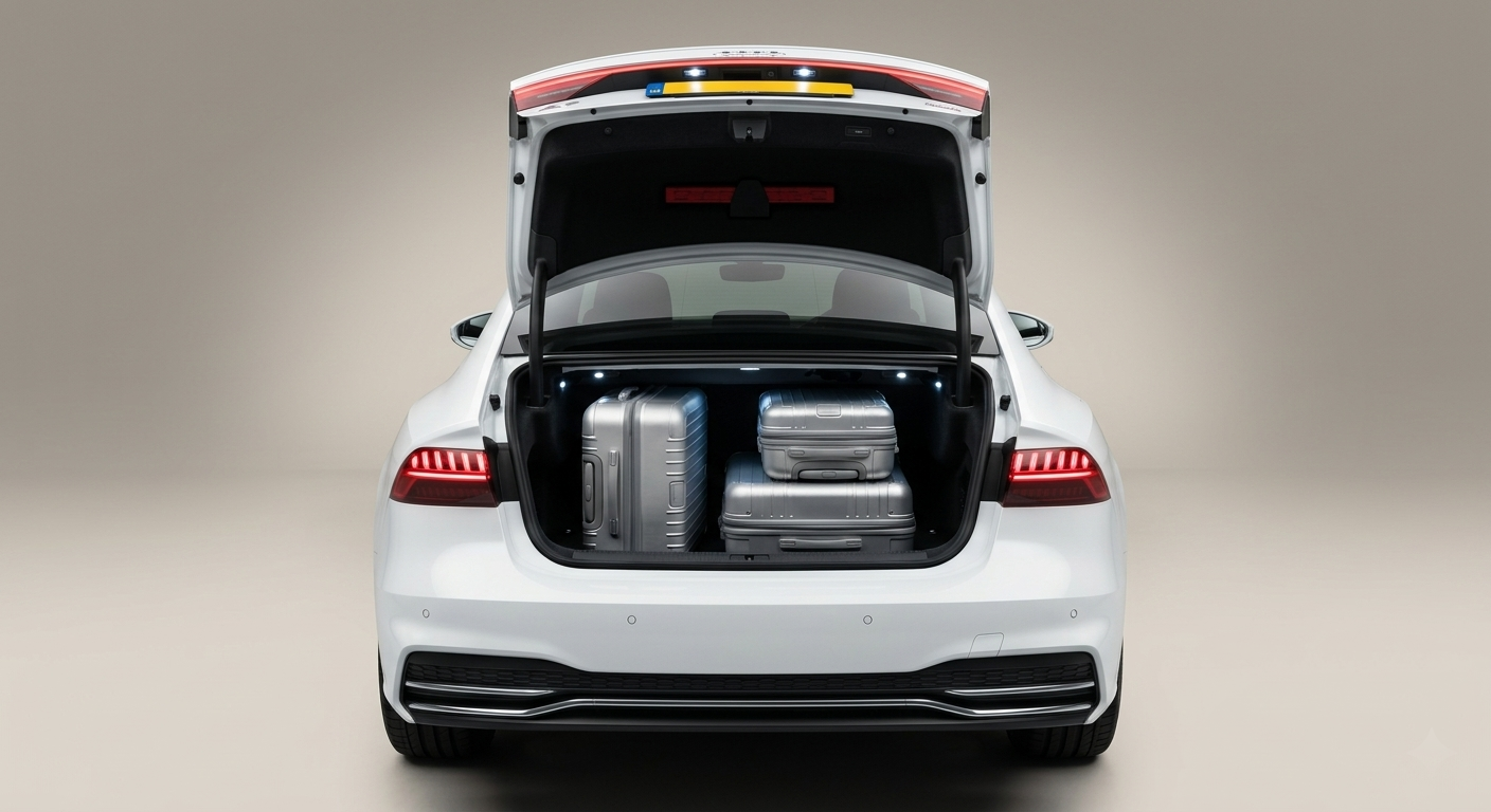 Audi A7 o. ä. Kofferraum mit Gepäck